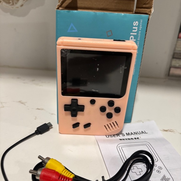 Tested Pink Open Box Game Box Plus- Retro Handheld 500 Classic Games - Picture 6 of 7